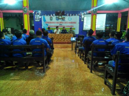 PENGUKUHAN RELAWAN ANTI NARKOBA DAN SOSIALISASI BAHAYA NARKOBA DESA KALI PEPE KECAMATAN YOSOWILANGUN