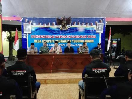 Pengukuhan Satkamdes Desa Kalipepe