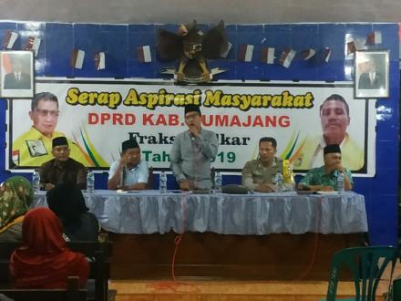 SERAP ASPIRASI MASYARAKAT DPRD KAB LUMAJANG FRAKSI GOLKAR TAHUN 2019
